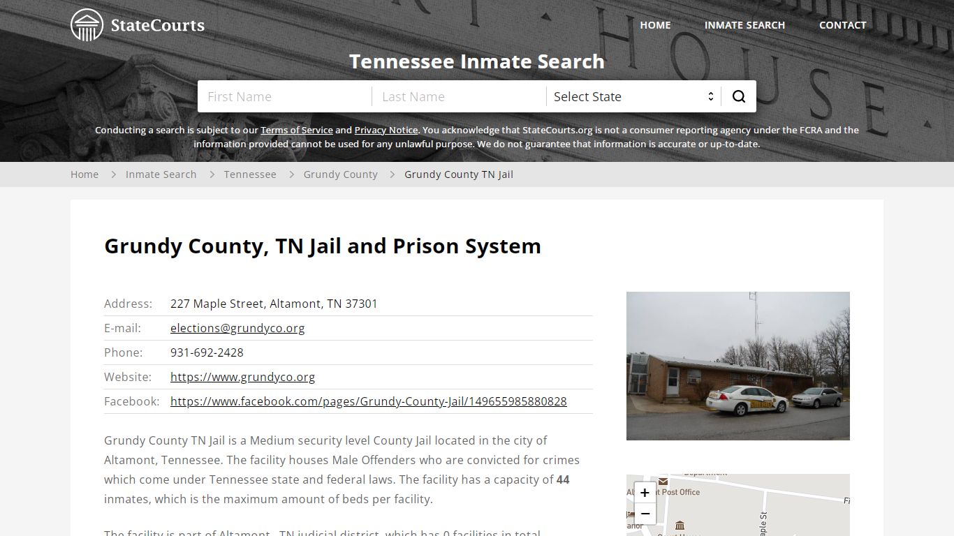 Grundy County, TN Jail and Prison System - State Courts