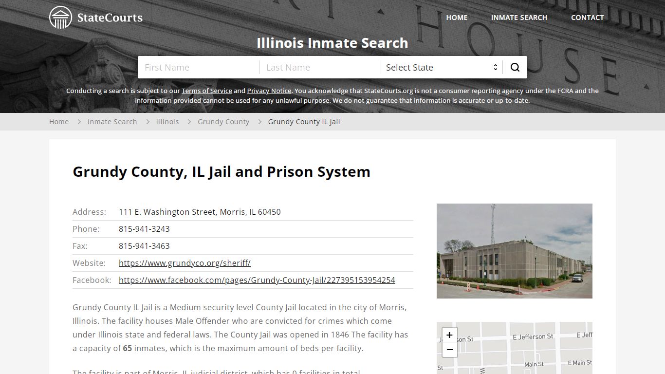 Grundy County, IL Jail and Prison System - State Courts